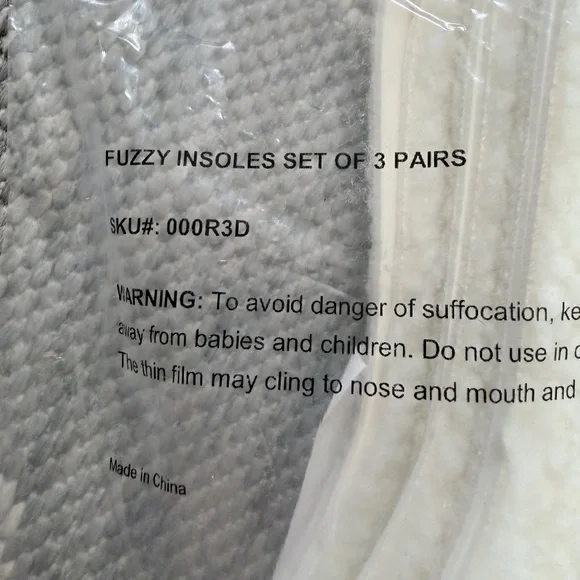 3 pairs - Cozy Fleece Insoles NWT - Picture 3 of 4